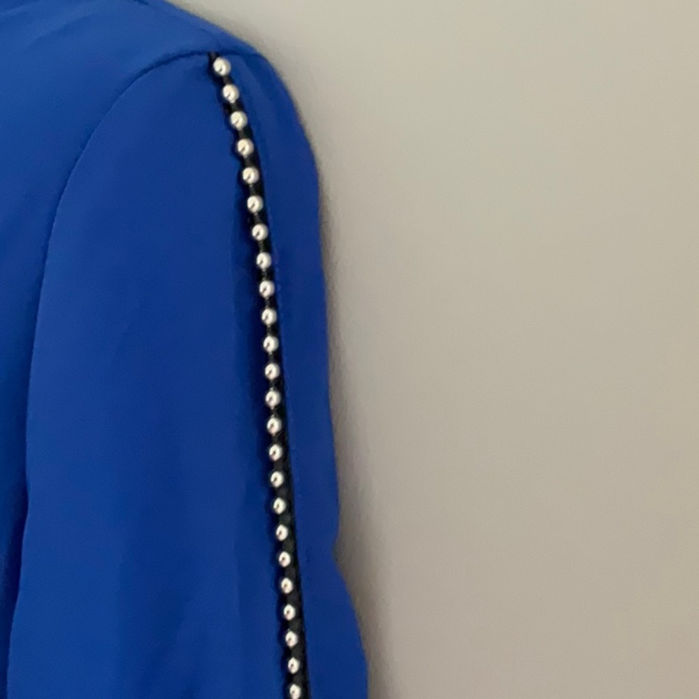 Alberto Makali, size L, cobalt blue long-sleeve top, NWT - Picture 7 of 9